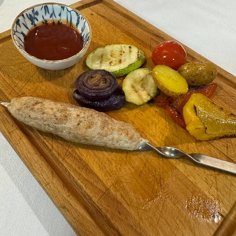 Д Люля - кебаб куриные с овощами гриль